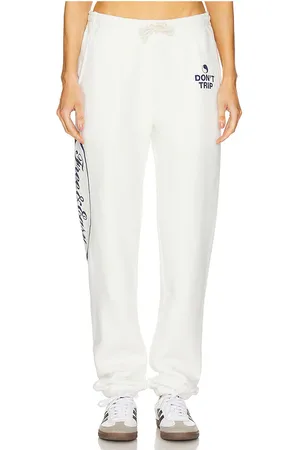 Free & Easy Pantalón deportivo en color blanco talla L en - White. Talla L (también en M, S, XL/1X).
