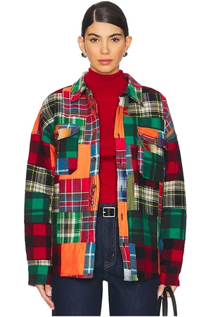 Ralph Lauren Manga larga abotonada patchwork en color rojo talla L en - Red. Talla L (también en S, XXS).