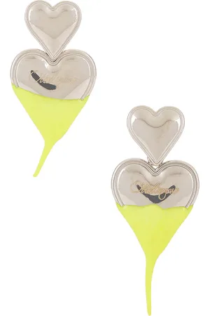 OTTOLINGER Pendientes de corazón en color plateado metálico talla all en - Metallic Silver. Talla all.
