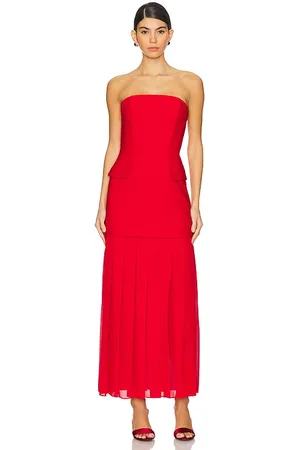Nicholas Vestido rhonda en color rojo talla 0 en - Red. Talla 0 (también en 2).