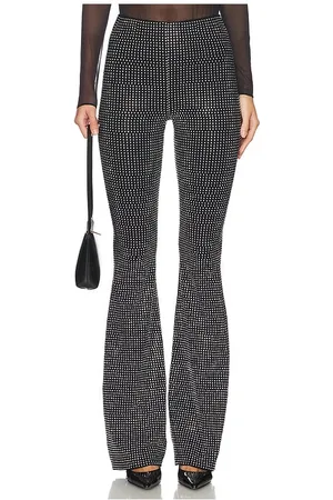 GOOD AMERICAN Leggings acampanados crystal pull on en color negro talla 4X en - Black. Talla 4X (también en 5X, L, M, S).