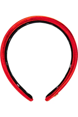 Lele Sadoughi Diadema de seda alice en color rojo talla all en - Red. Talla all.