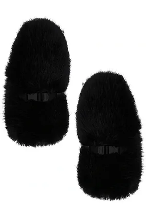 JOCELYN Mitones faux fur en color talla all en - Black. Talla all.