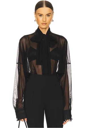 Norma Kamali Camisa estilo boyfriend oversized en color talla L en - Black. Talla L (también en M).