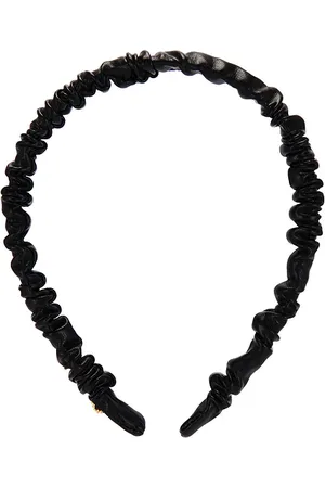 Lele Sadoughi Jessie faux leather headband en color negro talla all en - Black. Talla all.