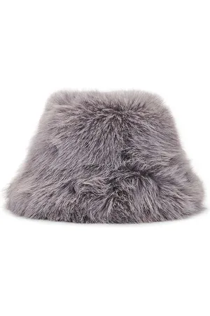 JOCELYN Sombrero pesca oversized faux fur en color gris talla all en - Grey. Talla all.