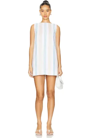 Bondi Born Minivestido arezzo en color white,baby blue talla L en - White,Baby Blue. Talla L (también en M).