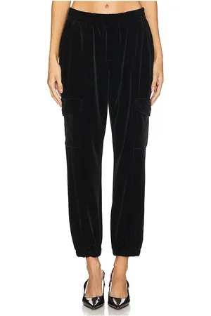 Sanctuary Pantalón relaxed velvet rebel en color talla L en - Black. Talla L (también en M, S, XL, XS, XXL, XXS).