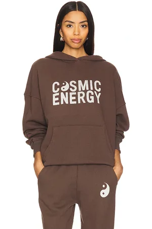 Spiritual Gangster Sudadera con capucha cosmic energy en color marrón talla L en - Brown. Talla L (también en M, S, XS).