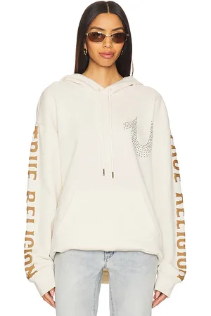 True Religion Sudadera en color crema talla L en - Cream. Talla L (también en M, S, XL/1X).