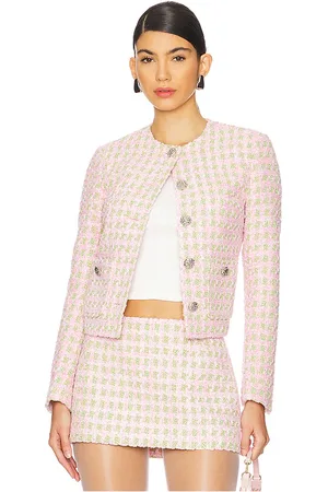 DANIELLE GUIZIO Chaqueta frontal con botones wren en color rosado talla L en - Pink. Talla L (también en M, S, XL, XXL).