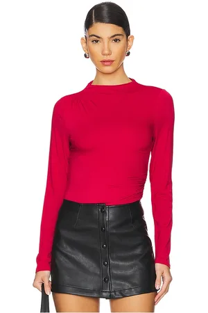 Rails Camiseta fruncida joelle en color talla L en - Red. Talla L (también en M, S, XL, XS).