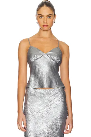 Nialaya Camisola en color plateado metálico talla L en - Metallic Silver. Talla L (también en M, S, XL, XS).