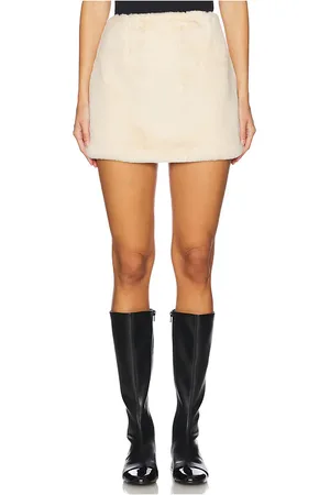 Steve Madden Falda aviva en color crema talla L en - Cream. Talla L (también en M, S, XL, XS).