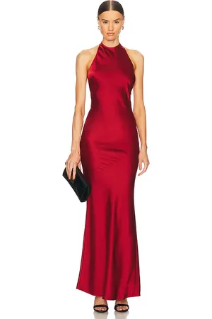 STONE_COLD_FOX Vestido largo aria en color rojo talla M en - Red. Talla M (también en S, XL, XS).