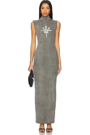 DI PETSA Vestido largo trident knit en color talla L en - Grey. Talla L (también en M, XS).