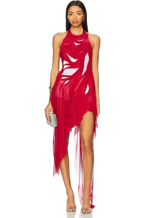 DI PETSA Vestido bursting flower wetlook en color rojo talla S en - Red. Talla S (también en XS).