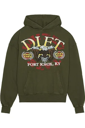 Diet Starts Monday Sudadera ft knox en color talla L en - Olive. Talla L (también en M, S, XL/1X).
