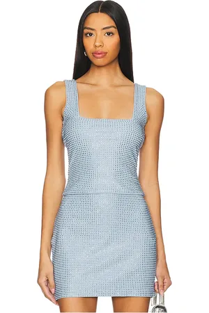 GOOD AMERICAN Camiseta tirantes crystal en color bebe azul talla 2X en - Baby Blue. Talla 2X (también en 3X, 4X, 5X, L, M