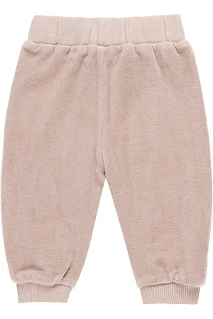 Quincy Mae Pantalón deportivo holgado de terciopelo en color talla 12-18M en - Blush. Talla 12-18M (también en 18-24M, 2-3yr, 4