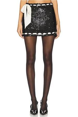LOVESHACKFANCY Falda lovina en color talla 10 en - Black. Talla 10 (también en 12, 4, 6, 8).