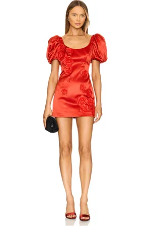 Lovers And Friends Vestido selena en color talla L en - Red. Talla L (también en M, S, XS, XXS).