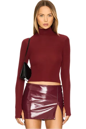 NakedVice Top cuello vuelto imogen en color burgundy talla L en - Burgundy. Talla L (también en M, S, XL, XS).