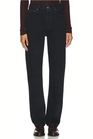AGOLDE Pantalones rectos de talle alto 90