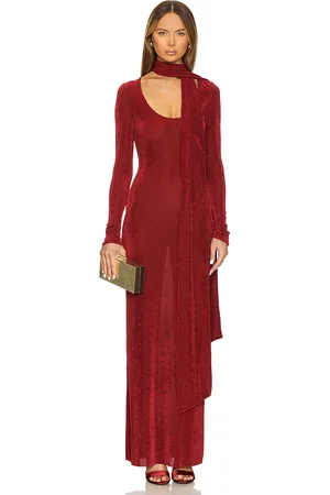 SER.O.YA Maxivestido rashelle en color burgundy talla M en - Burgundy. Talla M (también en S, XL, XS).