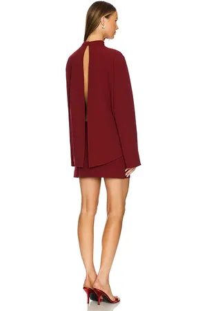 SER.O.YA Minivestido mave en color burgundy talla L en - Burgundy. Talla L (también en M, S, XL, XS, XXS).