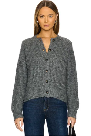 Samsøe Samsøe Cárdigan en color gris talla L en - Grey. Talla L (también en S, XS, XXS).