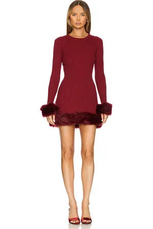 Show Me Your Mumu Vestido de piel sintética fran en color vino talla L en - Wine. Talla L (también en M, S, XS).
