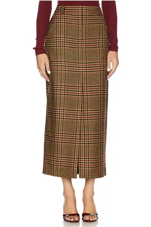 VERONICA BEARD Falda maxine en color marrón talla 0 en - Brown. Talla 0 (también en 6, 8).