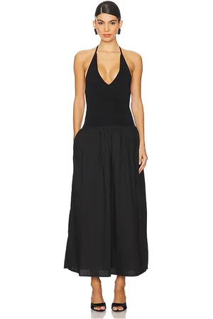 Shona Joy Vestido midi aliah en color talla L en - Black. Talla L (también en M, S, XS).