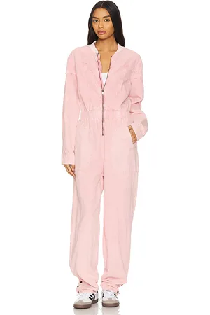 ONE TEASPOON Cindy aviator jumpsuit en color talla XL en - Pink. Talla XL (también en XXS).