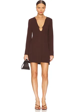 Cult Gaia Pareo cheyenne en color marrón talla XL en - Brown. Talla XL (también en XS).