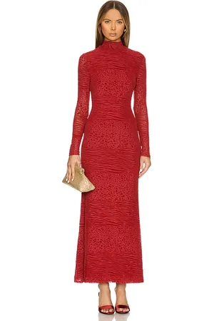 Runaway The Label Maxivestido reya en color talla L en - Red. Talla L (también en M, S, XL, XS).