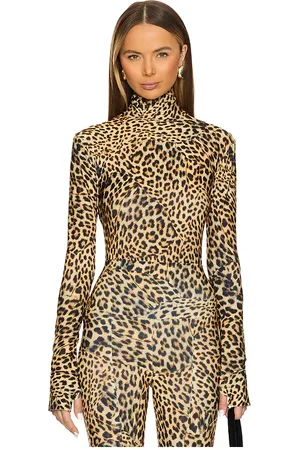 Norma Kamali Camisa de manga larga entallada en color marrón talla S en - Brown. Talla S (también en XS).
