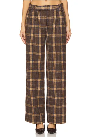 DANIELLE GUIZIO Pantalón con trabilla willow en color marrón talla S en - Brown. Talla S (también en XS).