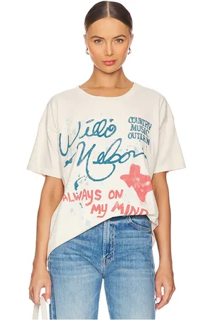 DAYDREAMER Camiseta willie nelson always on my mind merch en color crema talla L en - Cream. Talla L (también en M, S).