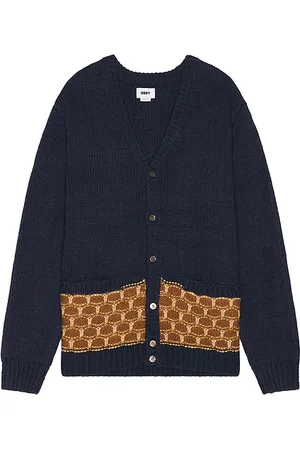 Obey Cárdigan en color talla L en - Navy. Talla L (también en M, S, XL/1X).