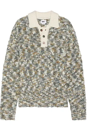Obey Reuben sweater polo en color talla L en - Grey. Talla L (también en M).