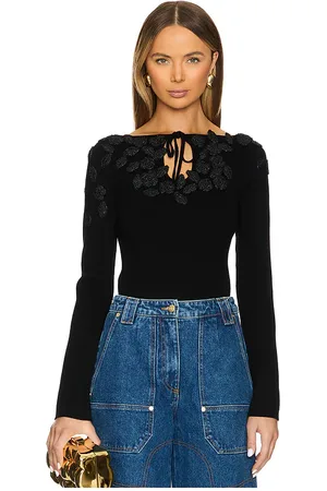 Cult Gaia Livie knit top en color talla L en - Black. Talla L (también en M, S, XL, XS).