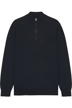 NN.07 Suéter de cuello alto y cremallera sergio en color azul marino talla L en - Navy. Talla L (también en XL/1X).
