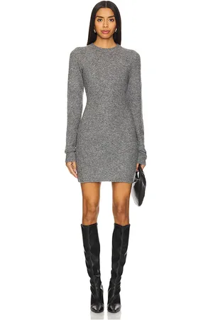 Lovers And Friends Vestido evie crewneck en color charcoal talla L en - Charcoal. Talla L (también en M, S, XS).