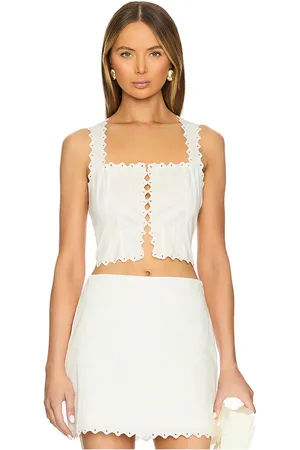 Cult Gaia Jane top en color ivory talla 10 en - Ivory. Talla 10 (también en 2, 4, 6, 8).
