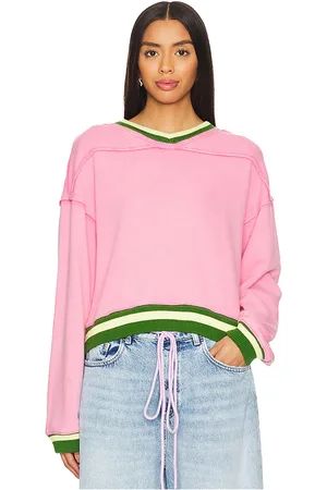 Free People Sudadera rio en color rosado talla L en - Pink. Talla L (también en S).