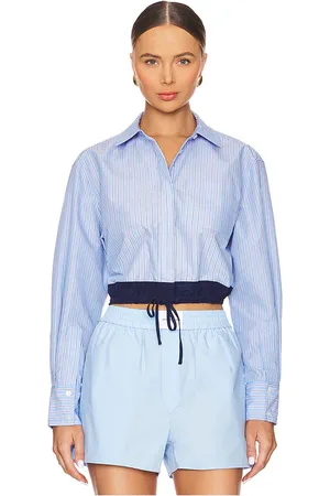 Simkhai Camisa adryck en color bebe azul talla L en - Baby Blue. Talla L (también en M, S, XL, XS).