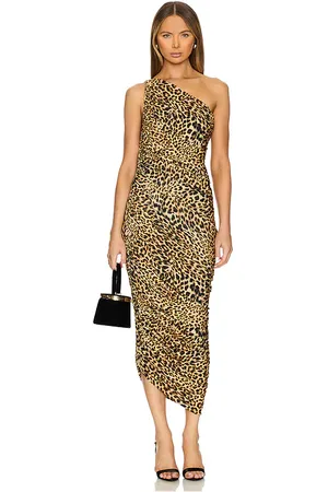 Norma Kamali Vestido largo diana en color marrón talla L en - Brown. Talla L (también en M, S, XL, XS).