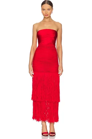Alejandra Alonso Rojas Vestido corsé draped en color talla 10 en - Red. Talla 10 (también en 8).